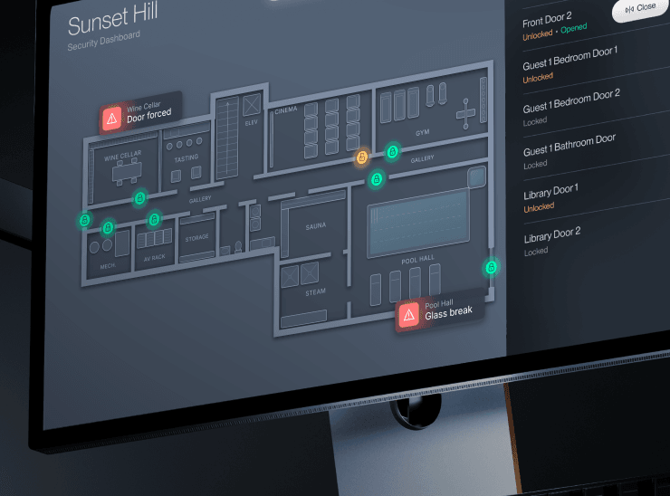 React web control interface