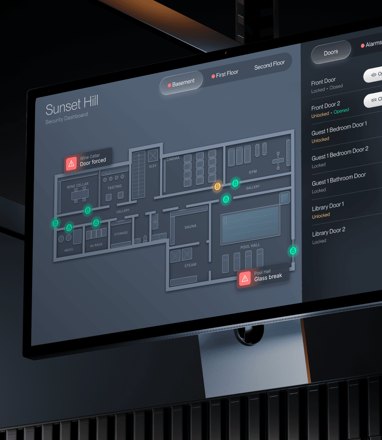 Responsive web control interface